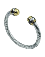 Βραχιόλι χειροπέδα απο ανοξείδωτο ατσάλι