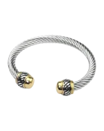 Βραχιόλι χειροπέδα απο ανοξείδωτο ατσάλι - Image 2