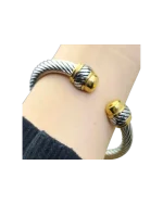 Βραχιόλι χειροπέδα απο ανοξείδωτο ατσάλι - Image 3