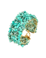 Βραχιόλι με τυρκουάζ χάνδρες boho