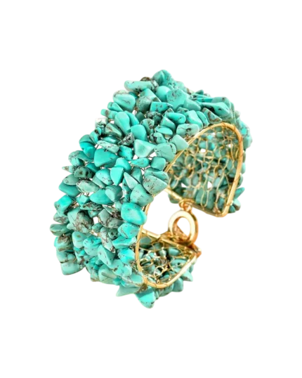 Βραχιόλι με τυρκουάζ χάνδρες boho