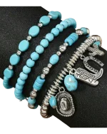 Βραχιόλι σέτ των 4 ethnic boho - Image 3