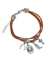 Βραχιόλι δερμάτινο ethnic boho