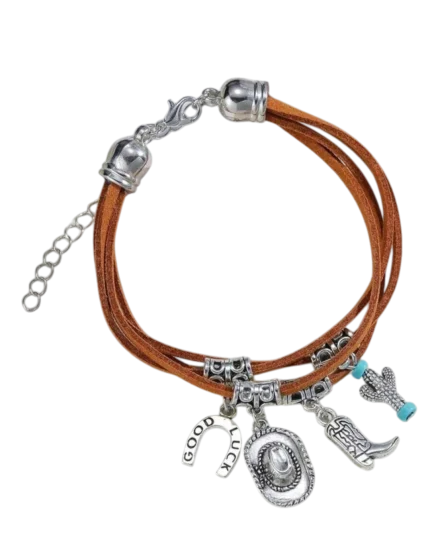 Βραχιόλι δερμάτινο ethnic boho