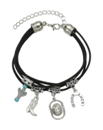 Βραχιόλι δερμάτινο ethnic boho - Image 2