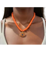 Κολιέ με χάνδρες boho