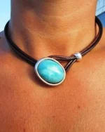 Κολιέ με τυρκουάζ boho - Image 2