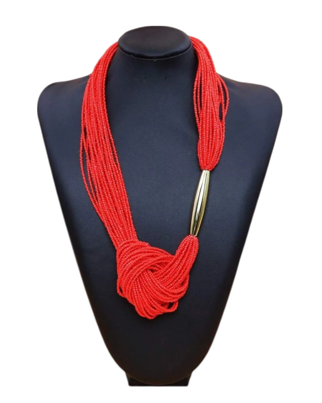 an.22361 (1) Κολιέ με χάνδρες σε πολλαπλές σειρές boho - Image 1