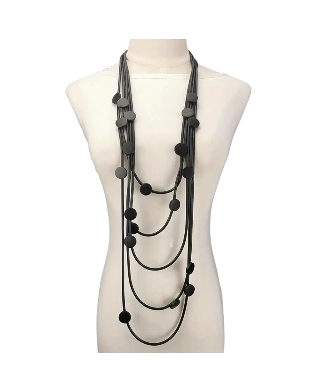 an.22386 (1) Κολιέ σιλικόνης boho - Image 1