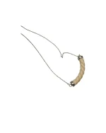 Κολιέ ασημένιο με κόκαλο vintage - Image 3