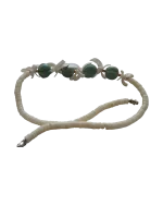 Κολιέ από Σιγκαπούρη από κόκκαλο μέ κοράλι vintage - Image 3