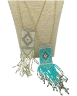 Κολιέ έθνικ-boho μέ χάνδρες