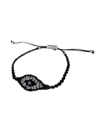 Βραχιόλι ματάκι μακραμέ χειροποίητο - Image 2