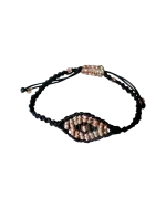 Βραχιόλι ματάκι μακραμέ χειροποίητο - Image 3