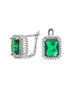 Σκουλαρίκια ασημένια με ζιρκόν - Image 3