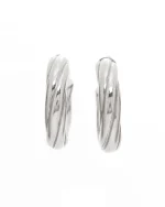 Σκουλαρίκια κρίκοι ασημένια - Image 2