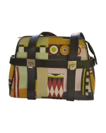 Τσάντα δερμάτινη Von Stermann Βιέννης πολύχρωμη