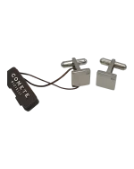 Μανικετόκουμπα ατσάλινα Comete Gioielli με μπριγιάν