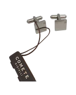 Μανικετόκουμπα ατσάλινα Comete Gioielli με μπριγιάν - Image 2