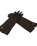 Γάντια δερμάτινα καφέ