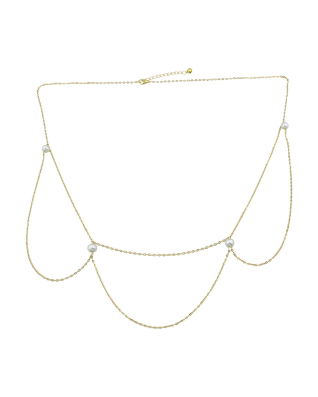 an.20391 Αλυσίδα για τη μέση με περλίτσες boho - Image 1