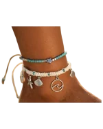 Βραχιόλι -αλυσίδα ποδιού έθνικ-boho
