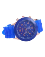 Ρολόι quartz Geneva με λουράκι σιλικόνης σε διάφορα χρώματα - Image 4