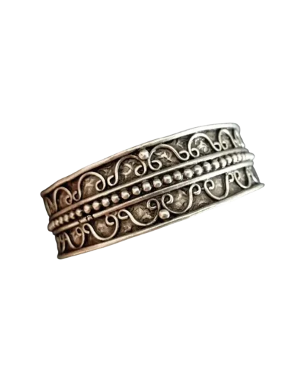 Βραχιόλι χειροποίητο επάργυρο ethnic-boho