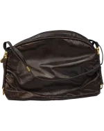 Τσάντα από οικολογικό δέρμα σε καφέ χρώμα vintage - Image 2