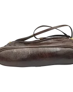 Τσάντα από οικολογικό δέρμα σε καφέ χρώμα vintage - Image 3