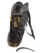 Τσάντα από οικολογικό δέρμα σε καφέ χρώμα vintage - Image 4