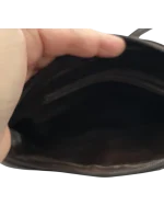 Τσάντα από οικολογικό δέρμα σε καφέ χρώμα vintage - Image 6