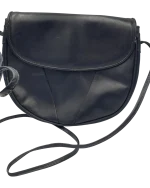 Τσάντα δερμάτινη σε μπλέ χρώμα LEDER-LOCHER Ελβετίας vintage