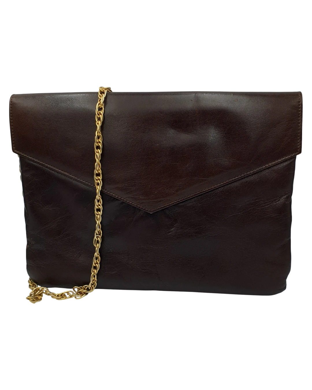 an.20615 Τσάντα φάκελος δερμάτινη CHARLES JOURDAN αυθεντική vintage - Image 1