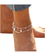 Αλυσίδα ποδιού διπλή boho - Image 2