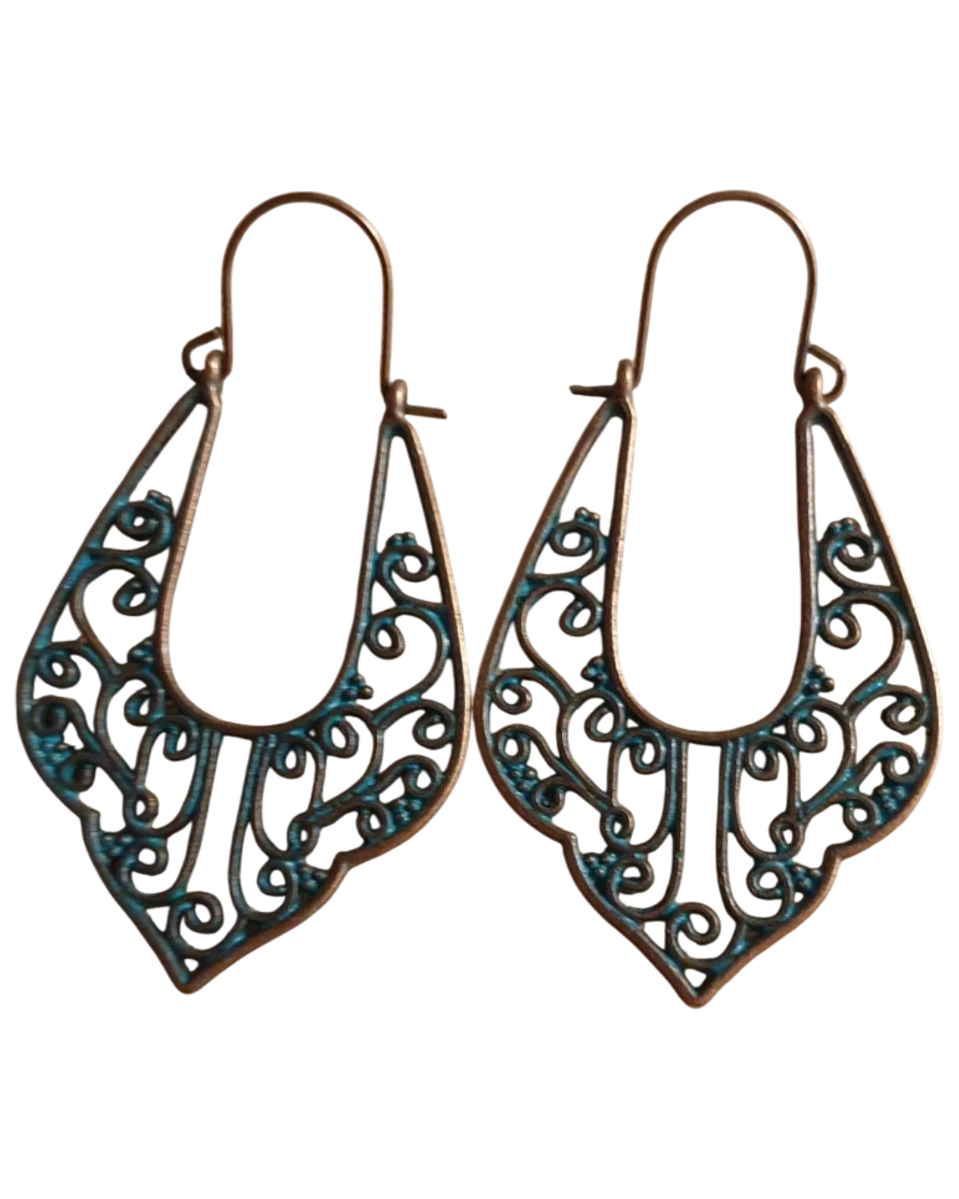 an.20811 Σκουλαρίκια μπρονζέ έθνικ-boho - Image 1