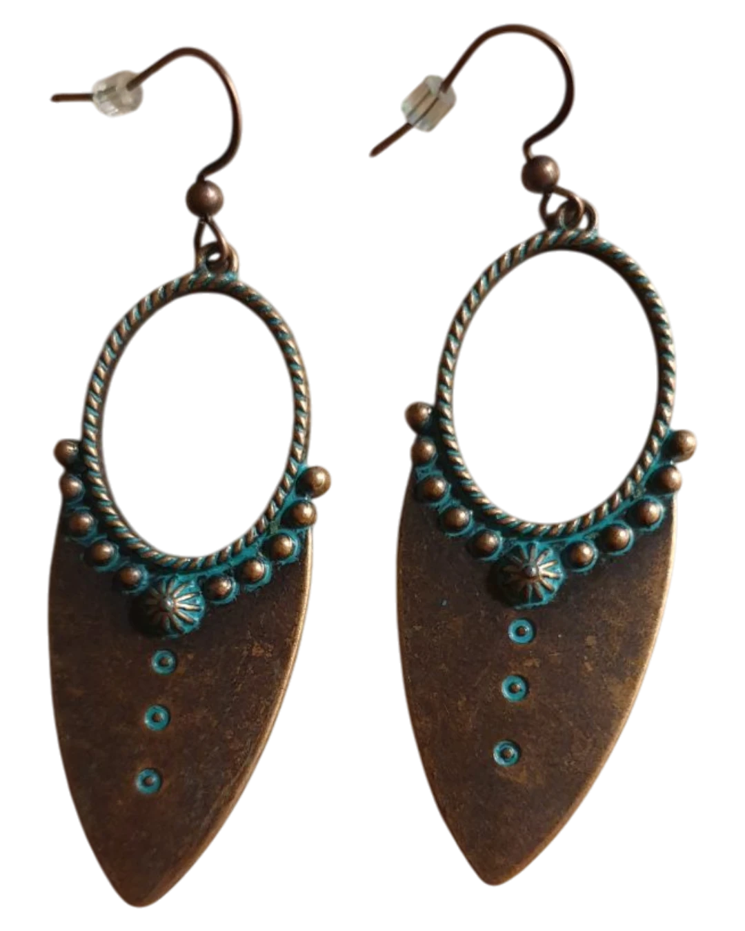 an.20812 Σκουλαρίκια μπρονζέ έθνικ-boho - Image 1