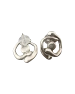 Σκουλαρίκια χειροποίητα επάργυρα σφυρήλατα - Image 3