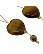 Σκουλαρίκια χειροποίητα με μάτι τίγρης - Image 3