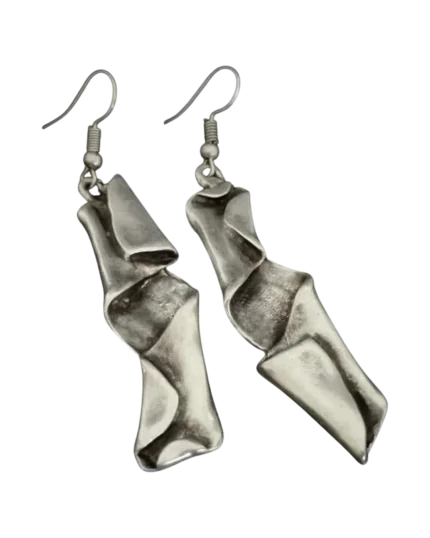 Σκουλαρίκια χειροποίητα επάργυρα ethnic boho