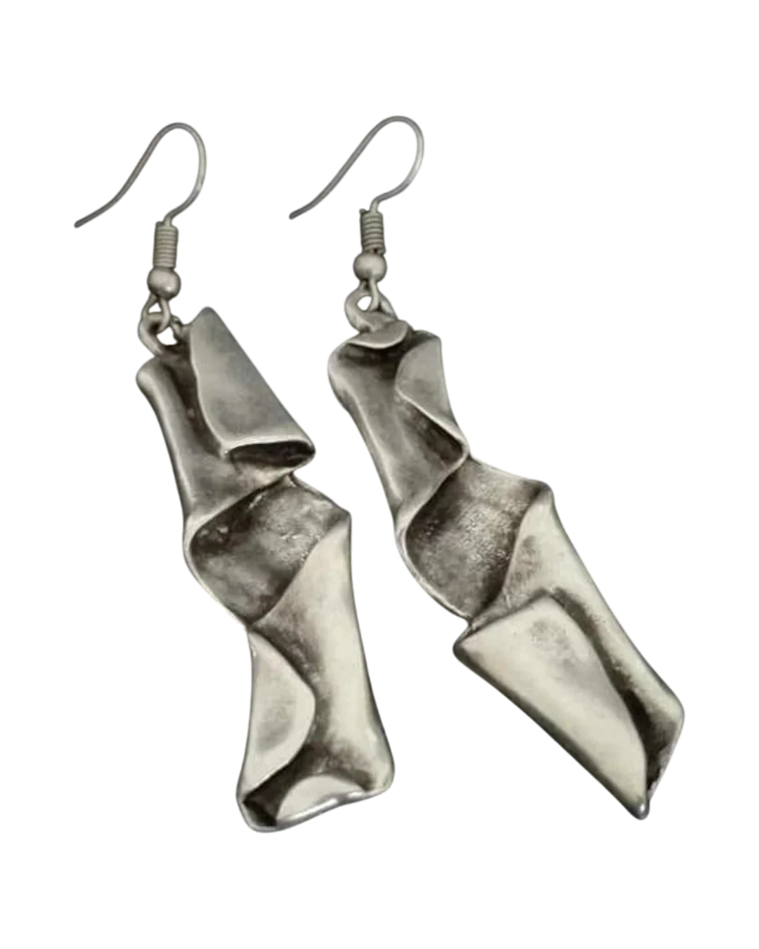 an.20944 Σκουλαρίκια χειροποίητα επάργυρα ethnic boho - Image 1