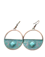 Σκουλαρίκια μπρονζέ ethnic boho