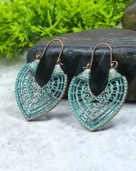 Σκουλαρίκια μπρονζέ ethnic boho - Image 2