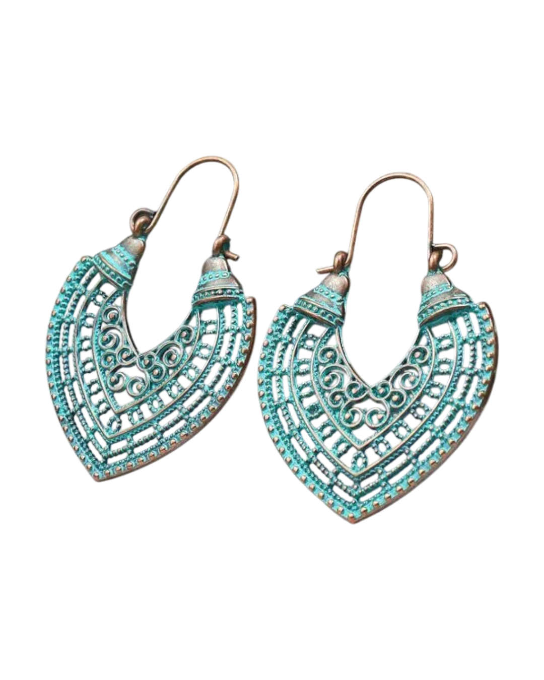 an.20983 Σκουλαρίκια μπρονζέ ethnic boho - Image 1