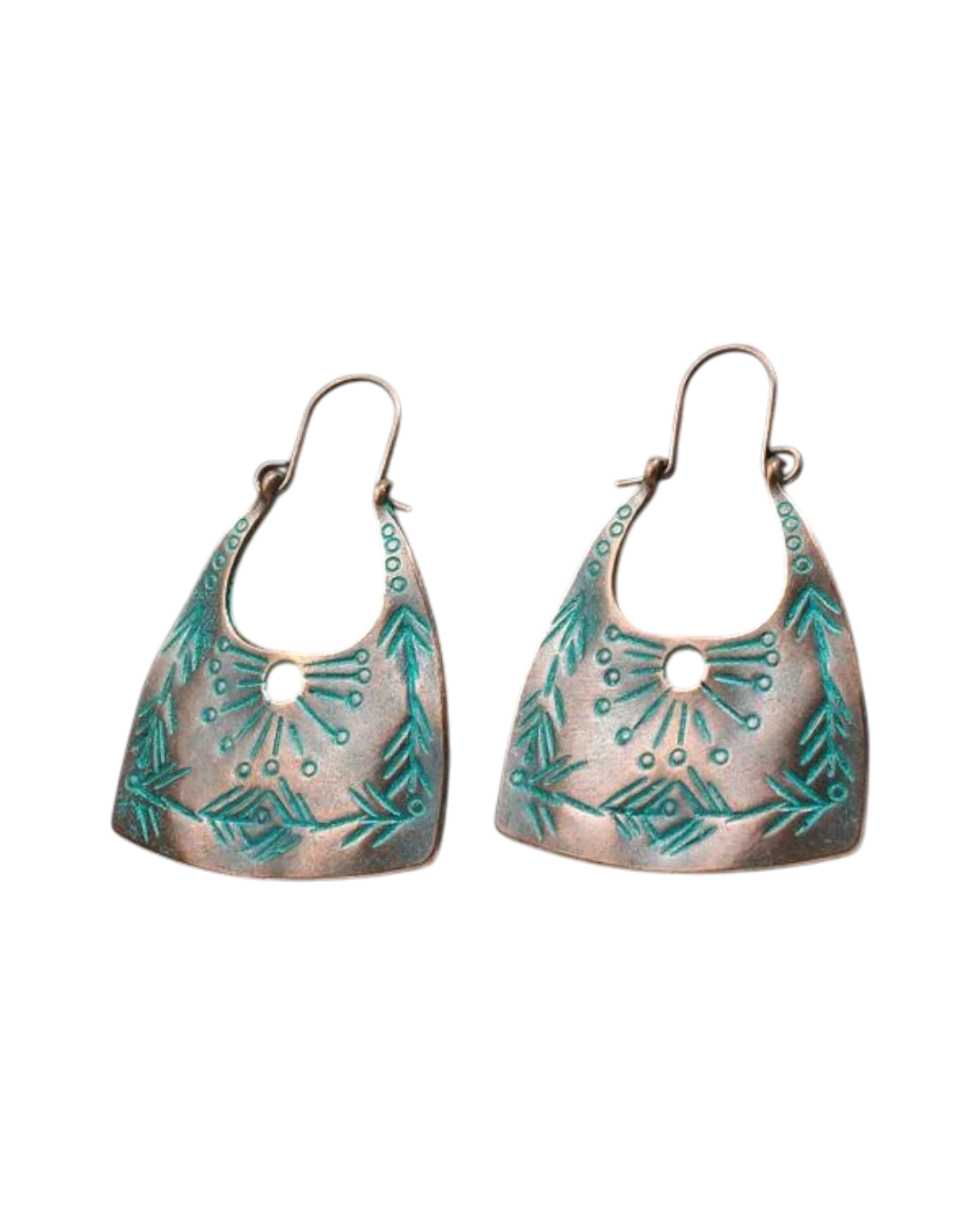 an.20984 Σκουλαρίκια μπρονζέ ethnic boho - Image 1