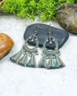 Σκουλαρίκια μπρονζέ ethnic boho - Image 2