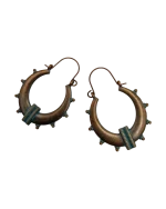 Σκουλαρίκια μπρονζέ ethnic boho - Image 2