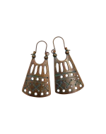 Σκουλαρίκια μπρονζέ ethnic boho