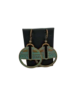 Σκουλαρίκια μπρονζέ ethnic boho - Image 2