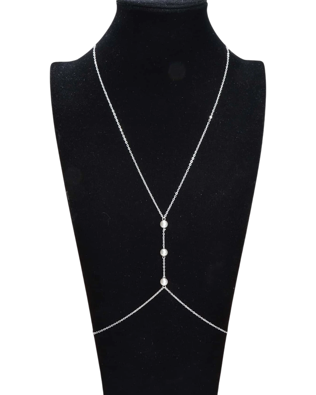 an.21022 Αλυσίδα σώματος με περλίτσες boho - Image 1